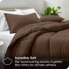 King / CAL King 3-Piece Down Alternative Comforter Set in Chocolate Brown