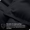 King/Cal King size Luxuriously Soft Down Alternative Comforter Set in Black