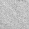 Queen Size 100-Percent Cotton 3-Piece Quilt Bedspread Set in Light Grey