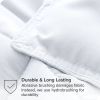 King/Cal King size Super Soft Microfiber Down Alternative Comforter Set White