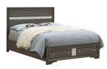Madrid G02350B-QB Queen Bed , Black