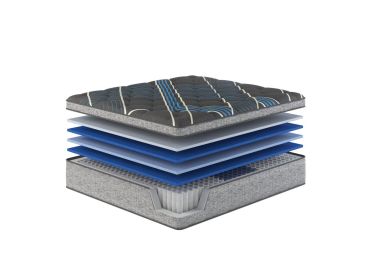 Restonic Comfort Care 15" Euro Top Hybrid Mattress, Individual Pocketed Coil Mattress , Plush Comfort, Twin