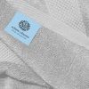 Luxury Hand Towels Cotton Hotel spa Bathroom Towel 16x30 in 6 Pack Silver Color
