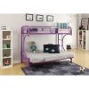 ACME Eclipse Bunk Bed (Twin/Full/Futon) in Purple 02091PU
