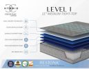 Restonic Comfort Care 11" Hybrid Mattress, Individual Pocketed Coil Mattress , Medium Comfort, Queen