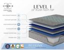 Restonic Comfort Care 13" Hybrid Mattress, Individual Pocketed Coil Mattress , Plush Comfort, California King