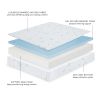 8-Inch Dual Layer Memory Foam Mattress with Bamboo Infused Cover - Queen