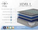 Restonic Comfort Care 13" Hybrid Mattress, Individual Pocketed Coil Mattress , Firm Comfort, California King