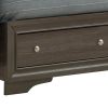 Madrid G02350B-QB Queen Bed , Black