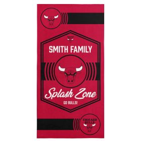 NBA Chicago Bulls Dominion Personalized Beach Towel 30×60 Inches