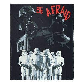 Star Wars; Be Afraid Silk Touch Throw Blanket; 50" x 60"