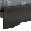 Lorana G6502C-QB3 Queen Bed , Metalic Black