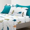 Floral Birds on Wire Soft Polyester 6 Piece Sheet Set