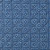 Full Queen Blue White Dots and Stripes 100-Percent Cotton Reversible Quilt Set