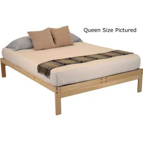 Solid Wood Wood Platform bed Frame - Made in USA (size: twin xl)