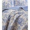 100-Percent Cotton Quilt Bedspread Set with Floral Leaves Pattern