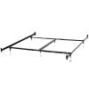 Metal Bed Frame with Bolt-on Headboard Footboard Brackets