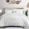 All Season Pleated Hypoallergenic Microfiber Reversible Comforter Set