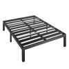 Metal Platform Bed Frame with 3.86 inch Wide Heavy Duty Steel Slats