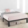 Metal Platform Bed Frame with 3.86 inch Wide Heavy Duty Steel Slats