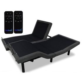 Adjustable Bed Frame Base with Wireless Remote (size: split king)
