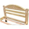 Unfinished Solid Pine Wood Platform Bed Frame with Headboard and Footboard