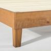 Modern Solid Wood Platform Bed Frame in Natural