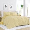 Reversible Floral Striped Comforter Set