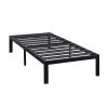 Metal Platform Bed Frame with Heavy Duty Steel Slats