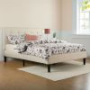 Upholstered Platform Bed Frame with Headboard