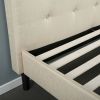 Upholstered Platform Bed Frame with Headboard