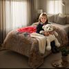 Heavy Plush Soft King Size Blankets, Mink Velvet Fleece Blanket - Printed Raschel Bed Blanket, Thick Raschel Printed Mink Blanket For Bed, Home
