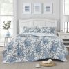 3-Piece Bed-in-a-Bag Bohemian Floral Cotton Quilt Set