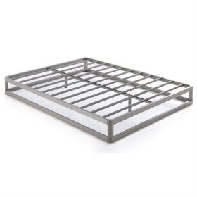 Modern Low Profile Heavy Duty Metal Platform Bed Frame (size: King)