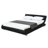 Modern Faux Leather Upholstered Platform Bed Frame