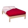 Unfinished Wood Platform Bed Frame with Wooden Slats