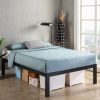 18-Inch Easy Assemble Metal Platform Bed Frame Wooden Slats