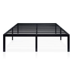 16-inch High Heavy Duty Metal Platform Bed Frame (size: King)