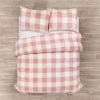 Plaid Soft Faux Fur Comforter Set