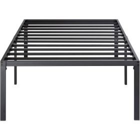 18-inch High Metal Platform Bed Frame with Under-bed Storage Space (size: Twin)