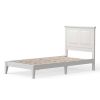 Traditional Solid Oak Wooden Platform Bed Frame with Headboard