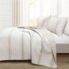 Striped Reversible Cotton Quilt Set