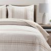 Striped Reversible Cotton Quilt Set