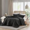 Microfiber Pleated Soft Washed Comforter Set