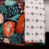 Red Poppy Flower Lightweight 3 Piece Cotton Quilt Set