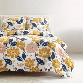 Aloha Hawaiian Floral Lightweight Quilt Set (size: full/queen)