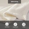 Lightweight 100-Percent Cotton Reversible Knit Blanket