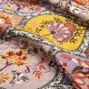 Boho Floral Lightweight Cotton Orange Mauve Yellow 3-Piece Quilt Set