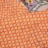 Boho Floral Lightweight Cotton Orange Mauve Yellow 3-Piece Quilt Set