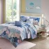 Kids Unicorn Clouds Quilt Coverlet Bedspread Set
